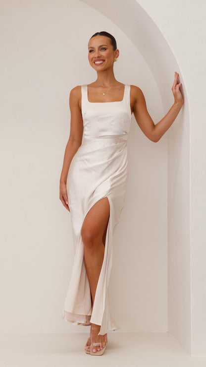 Alaria Maxi Dress - Champagne